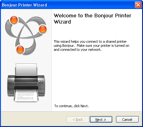 Bonjour printer wizard windows 10